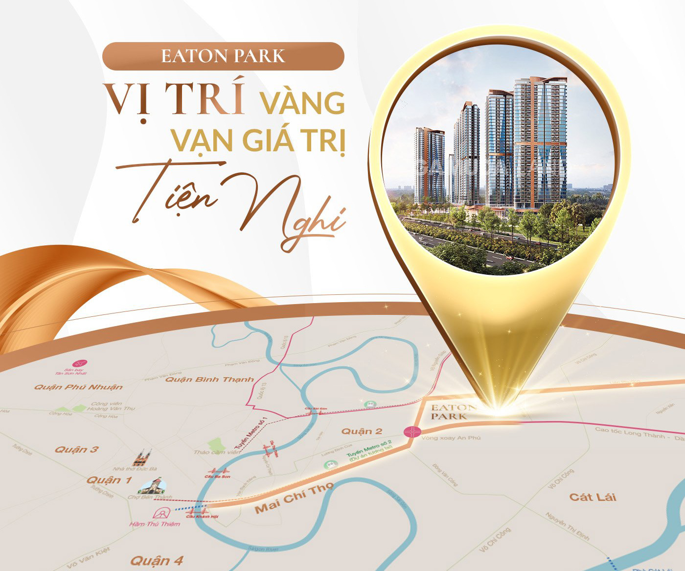 Vị trí dự án Eaton Park Quận 2